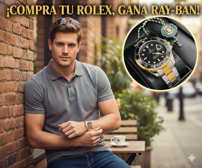 ROLEX AAA SUBMARINE + GAFAS RAYBAN